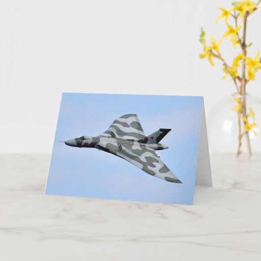 Carte de voeux Avro Vulcan B.2 (Fleur jaune)