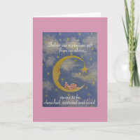 Carte de voeux Baby Girl/félicitations