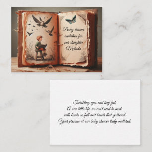 Carte de voeux baby shower