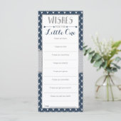 Carte de voeux, Baby shower, Cerf de bois (Debout devant)