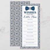 Carte de voeux, Baby shower, Petit Homme (Devant / Derrière)