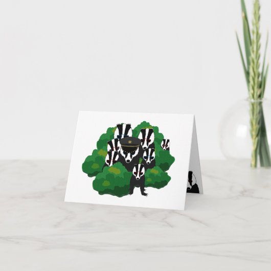 Carte de voeux Badgers (Devant)