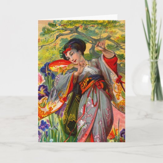 Carte de voeux Baiser Papillon (Devant)