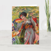 Carte de voeux Baiser Papillon (Devant)