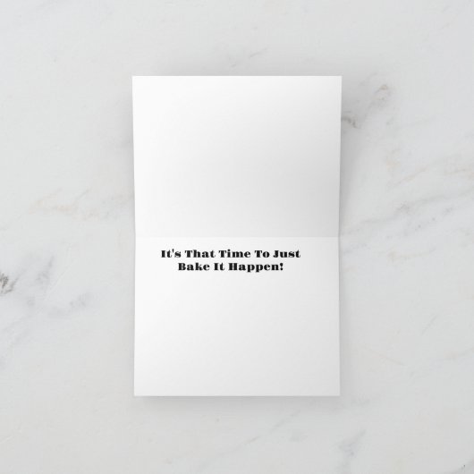 Carte de voeux Baker in Bakery (Intérieur)