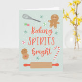 Carte de voeux Baking Spirits (Fleur jaune)