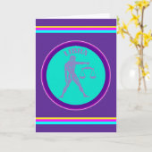 Carte de vœux Balance (Fleur jaune)