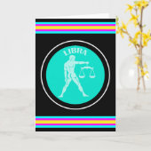 Carte de vœux Balance (Fleur jaune)