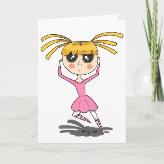 Carte de voeux Ballerina (Devant)