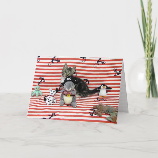 Carte de voeux Bandit Ancres Away (Devant)