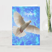 Carte de voeux Baptism Dove (Devant)