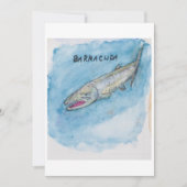 Carte de vœux Barracuda (Devant)