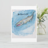 Carte de vœux Barracuda (Debout devant)