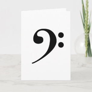 Carte de voeux Bass Clef