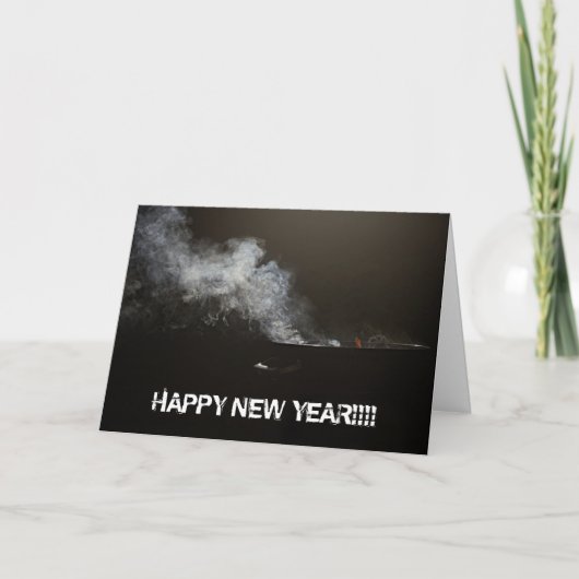 CARTE DE VOEUX BBQ BONNE ANNÉE (Devant)