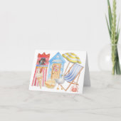 Carte de voeux Beach Life (Devant)