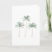 Carte de voeux Beach Palm Trees (Devant)