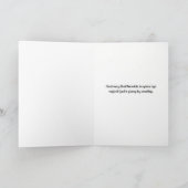 Carte de vœux bébé chrétienne à base de foi scinti (Intérieur)