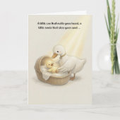 Carte de vœux bébé Foi chrétienne Âme (Devant)
