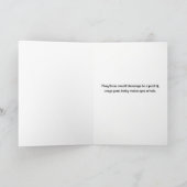 Carte de vœux bébé Foi chrétienne Âme (Intérieur)