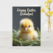 Carte de vœux Bébé Oiseau (Fleur jaune)