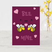 Carte de vœux Bee Mine (Fleur jaune)