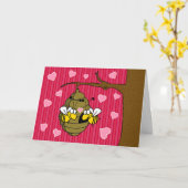 Carte de vœux Bee Mine (Fleur jaune)