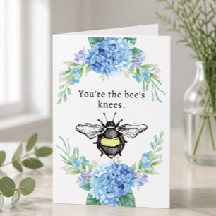 Carte de vœux Bee's Knees 13 x 18 cm