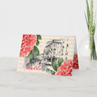 Carte de voeux Bella Italie peony