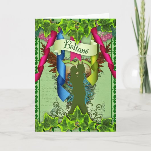 Carte de voeux Beltane Pagan (Devant)