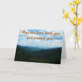 Carte de voeux Bénédiction (Fleur jaune)