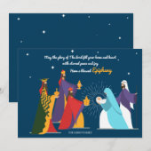 Carte de voeux Bénéficiaire Epiphanie (Devant / Derrière)