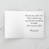 Carte de voeux bénie de Noël (Intérieur)