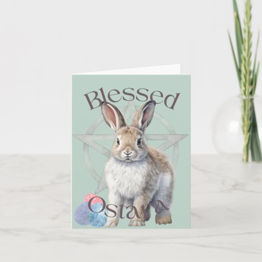 Carte de vœux bénie d'Ostara (Devant)