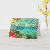 Carte de voeux Bermudes (Fleur jaune)