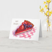 Carte de voeux Berry pie (Fleur jaune)