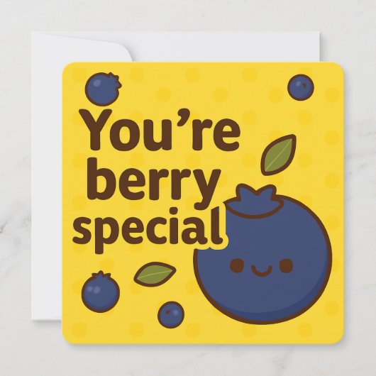 Carte de voeux Berry Special Blueberry (Devant)