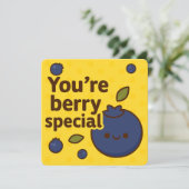 Carte de voeux Berry Special Blueberry (Debout devant)
