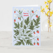 Carte de vœux Berry Sweet (Fleur jaune)