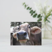 Carte de vœux Bessy dit bonjour (Debout devant)