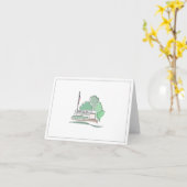 Carte de voeux Bethany Beach (Fleur jaune)