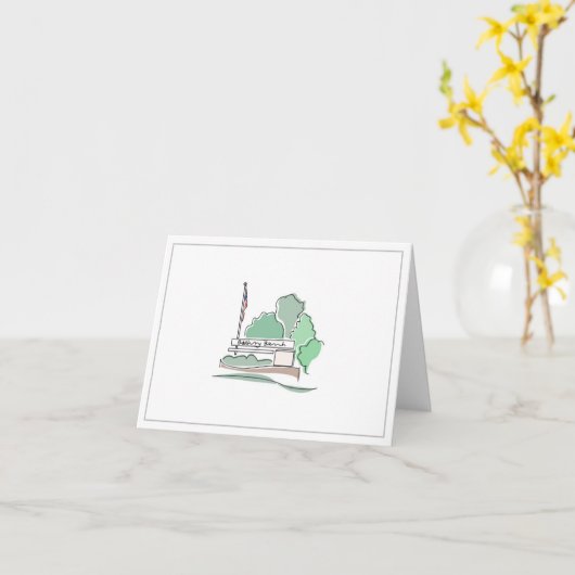 Carte de voeux Bethany Beach (Fleur jaune)