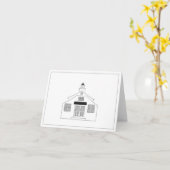 Carte de voeux Bethany Beach Tabernacle (Fleur jaune)
