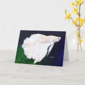 Carte de voeux Betta (Fleur jaune)