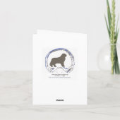 Carte de voeux Bichon Frise (Dos)