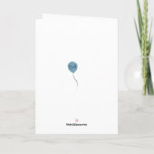 Carte de vœux Bienvenue Bébé Garçon (Dos)