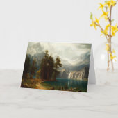 Carte de voeux Bierstadt Sierra Nevadas (Fleur jaune)