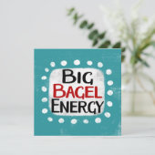 Carte de voeux Big Bagel Energy (Debout devant)