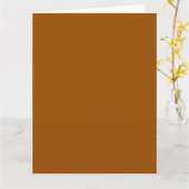 Carte de voeux BIG Brown (Fleur jaune)