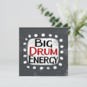 Carte de voeux Big Drum Energy (Debout devant)